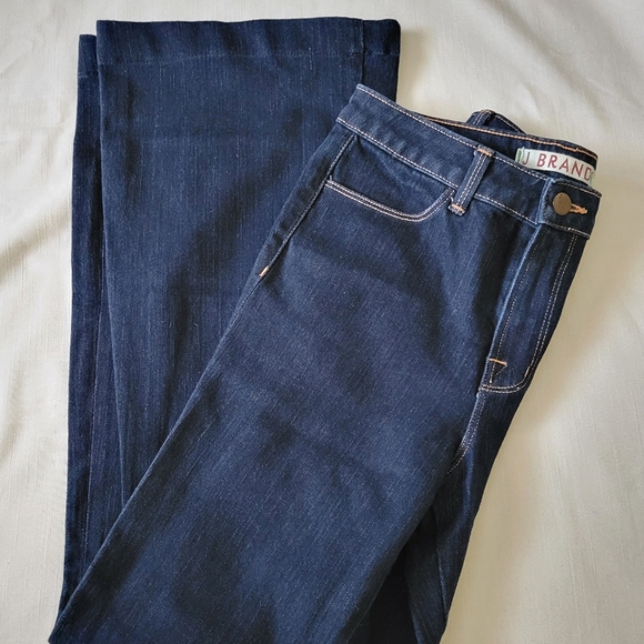 J Brand Dark Denim Flared Jeans size 28 woman's "The Doll" - Picture 2 of 10